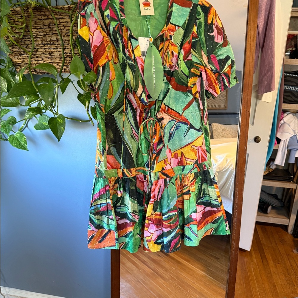 Colorful Abstract Print Dress